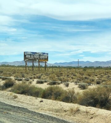 Run to Fight Cancer billboard