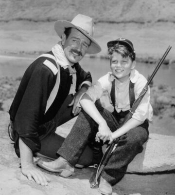 John and Patrick Wayne in Rio Grande