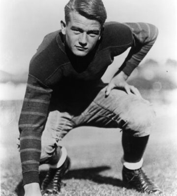 Young John Wayne playing football