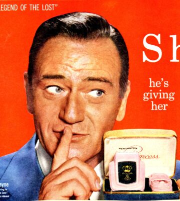 John Wayne advertisement