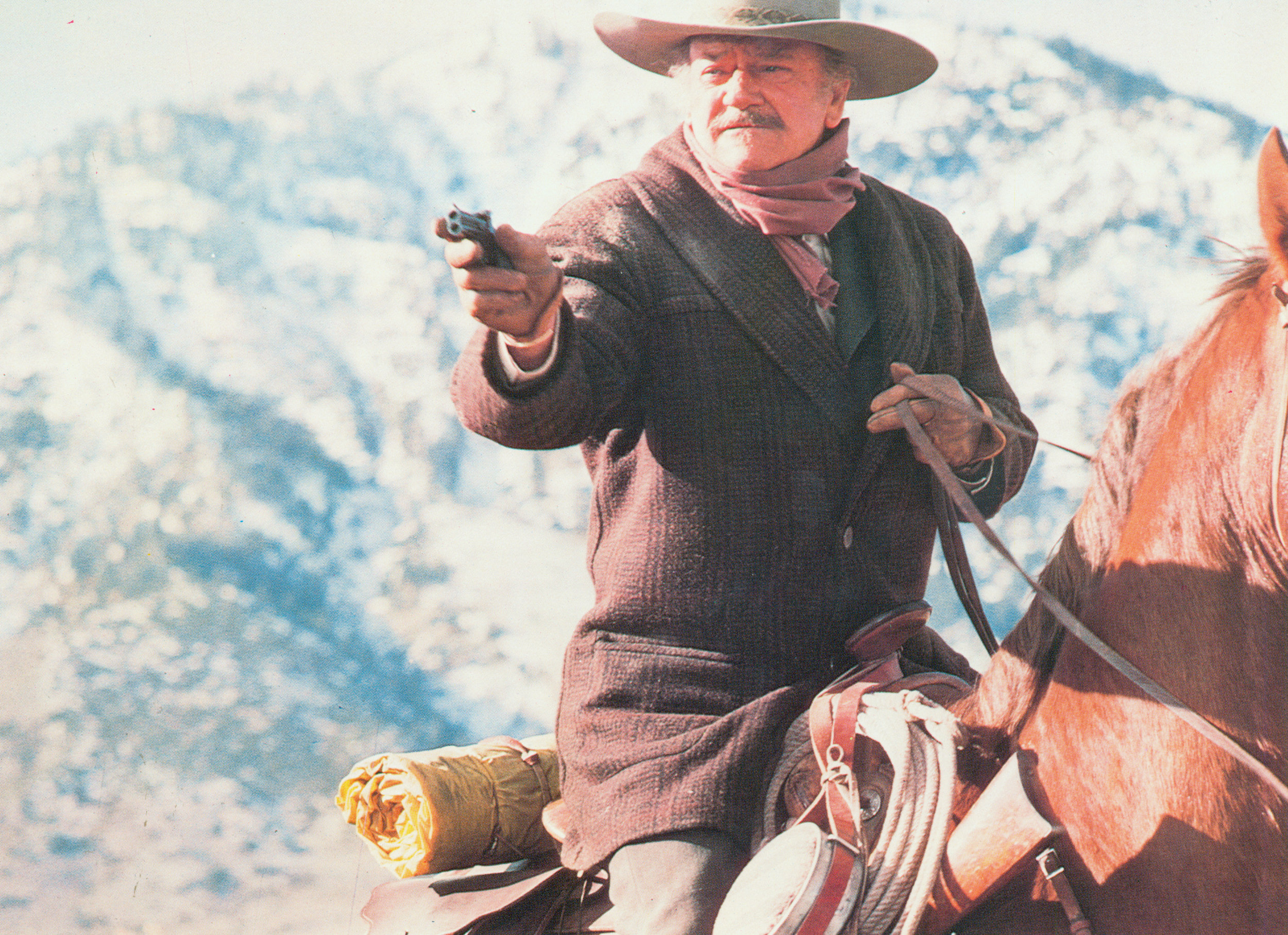 In iconic fashion, John Wayne portrays an ailing gunfighter in the Shootist (1976), and what would also be his final of 200 films throughout a 50-year career. Two years following, John Wayne would undergo heart surgery and again battle cancer.