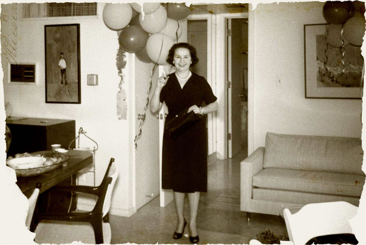 Mary St. John in John Wayne’s home in Encino, California. Photo courtesy of John Wayne Enterprises