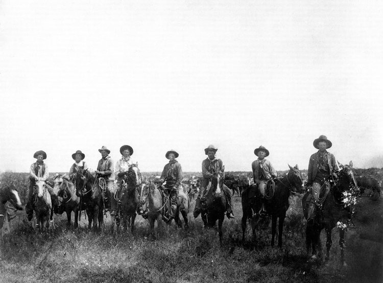 Crews Ranch Cowboys, Early 1900s. Photo courtesy of University of North Texas Libraries, The Portal to Texas History