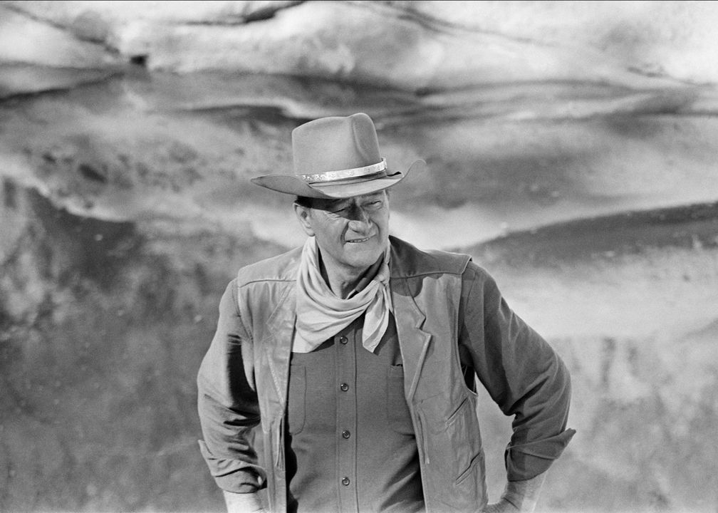 John Wayne on the set of El Dorado (1966). Photo by John R. Hamilton, courtesy of John Wayne Enterprises