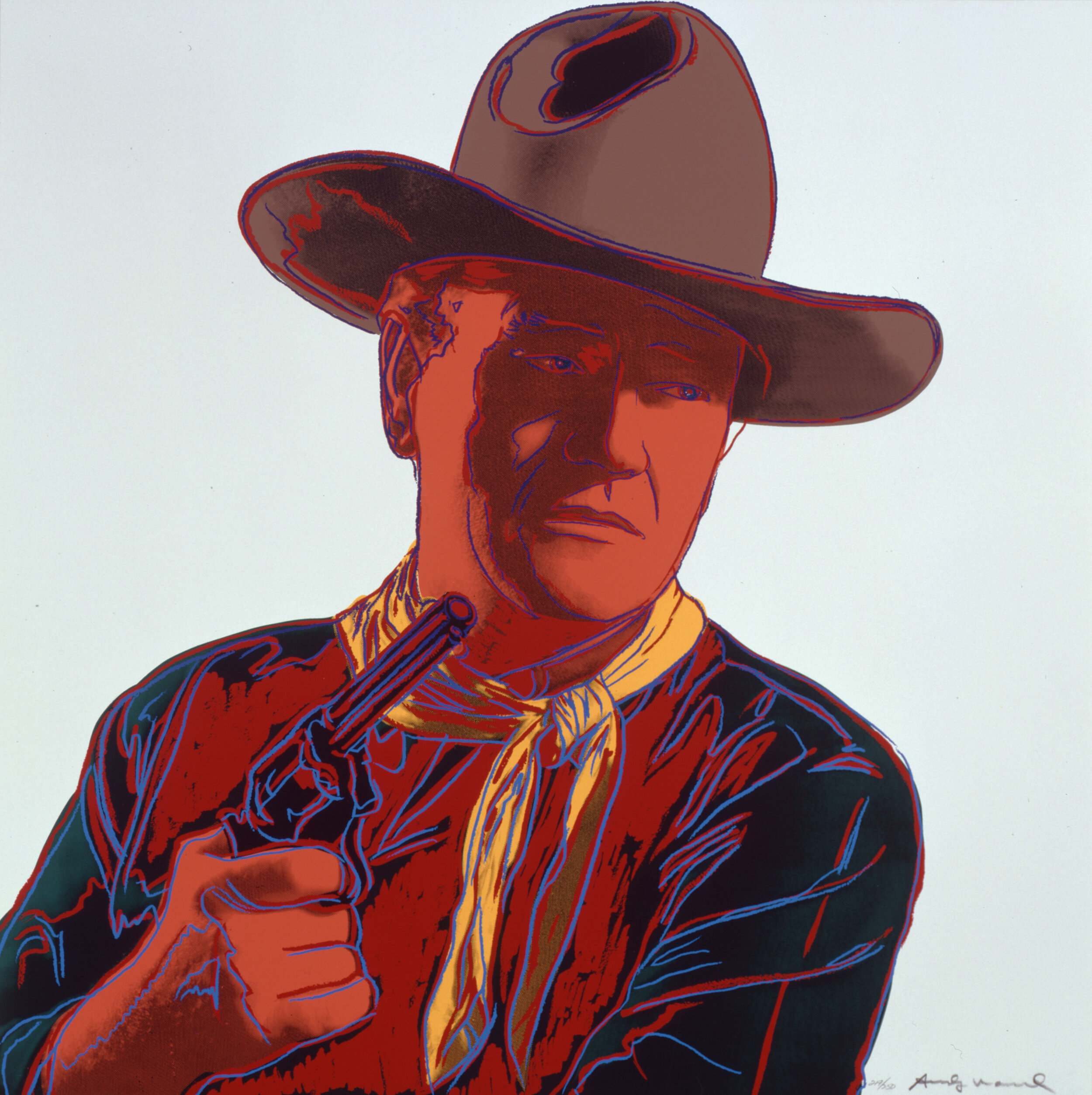Andy Warhol, Cowboys and Indians: John Wayne, 1986The Andy Warhol Museum, Pittsburgh; Founding Collection, Contribution The Andy Warhol Foundation for the Visual Arts, Inc.1998.1.2493.1