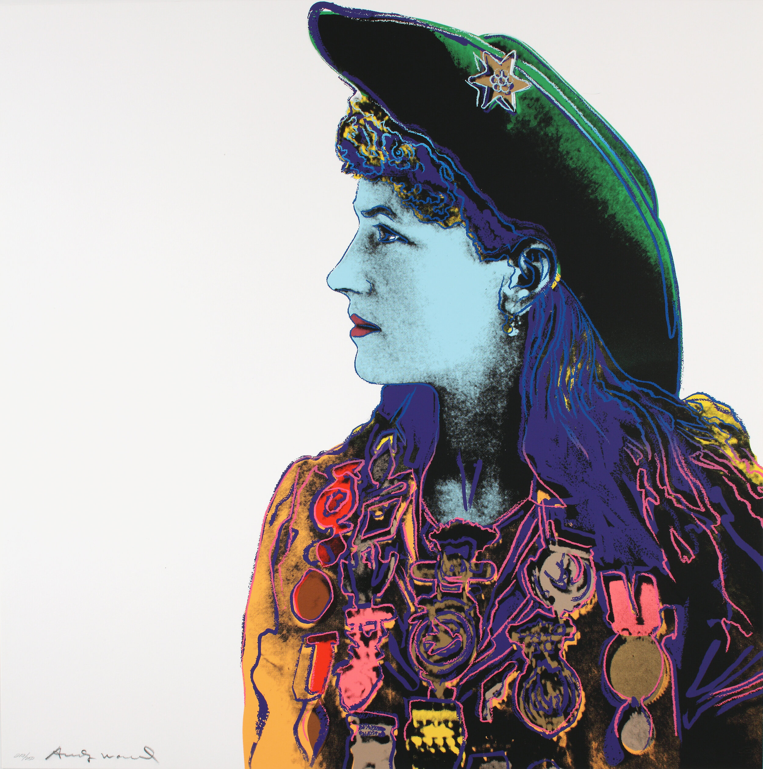 Andy Warhol, Cowboys and Indians: Annie Oakley, 1986The Andy Warhol Museum, Pittsburgh; Founding Collection, Contribution The Andy Warhol Foundation for the Visual Arts, Inc.1998.1.2493.2