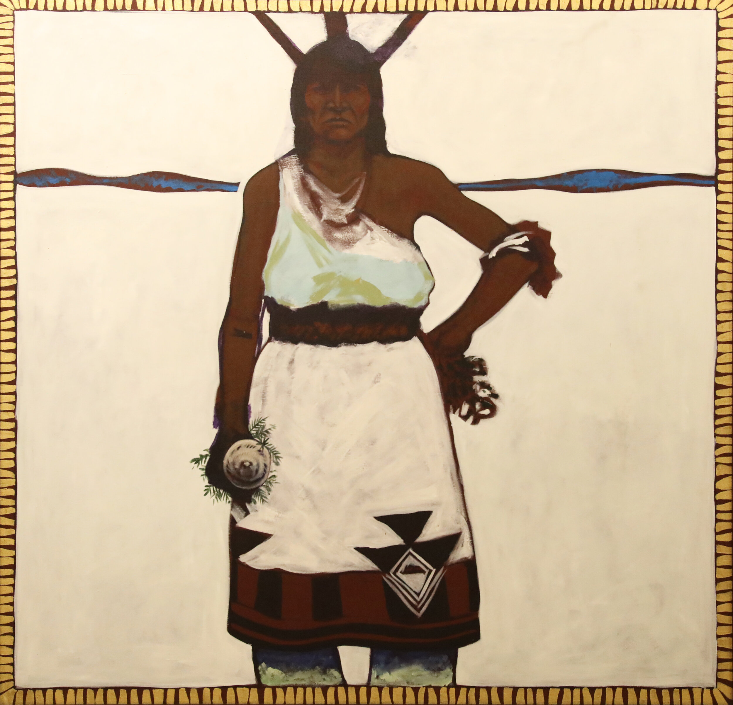 Tommy "T.C." Cannon,&nbsp;Pueblo Woman Dancer, 1970,&nbsp;Tia Collection.