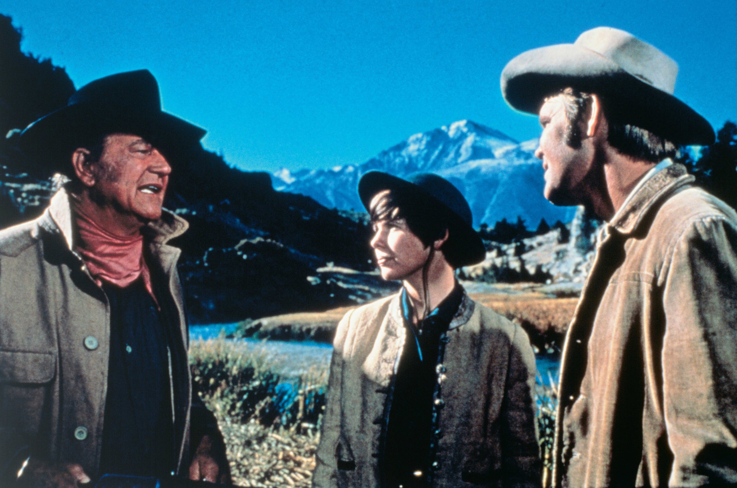 John Wayne, Kim Darby and Glen Campbell. ©2019 Paramount Pictures. All Rights Reserved.