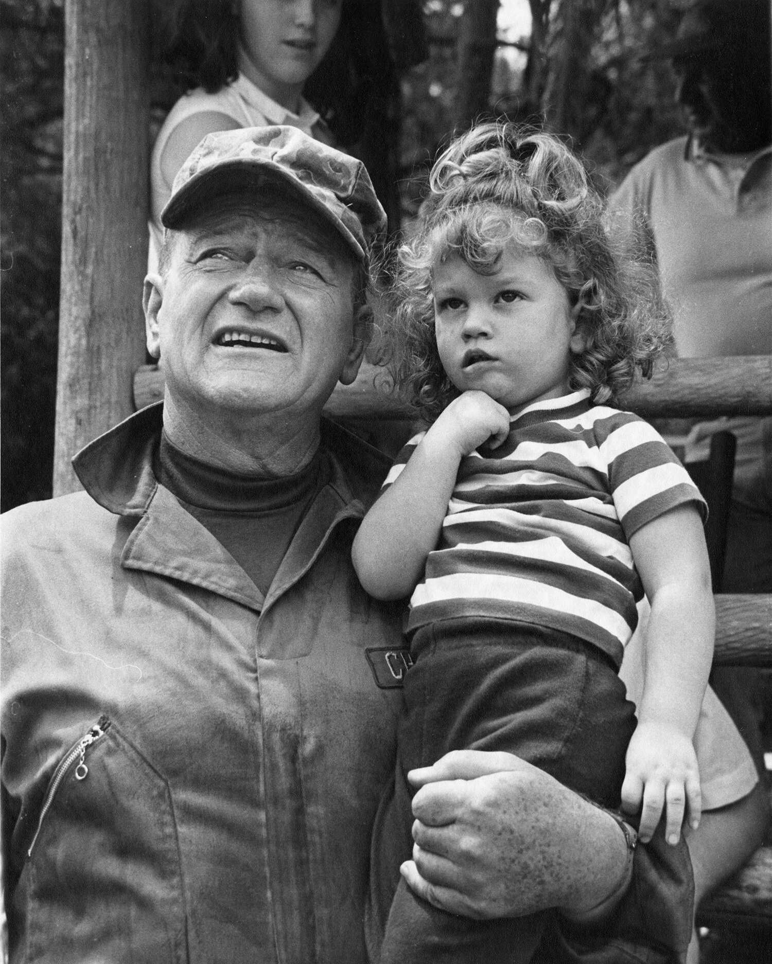 John Wayne with his youngest daughter Marisa Wayne