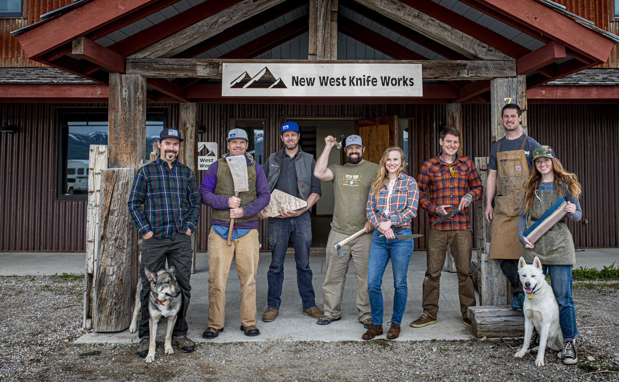 New West KnifeWorks team in Idaho. Photo courtesy of Todd Williams