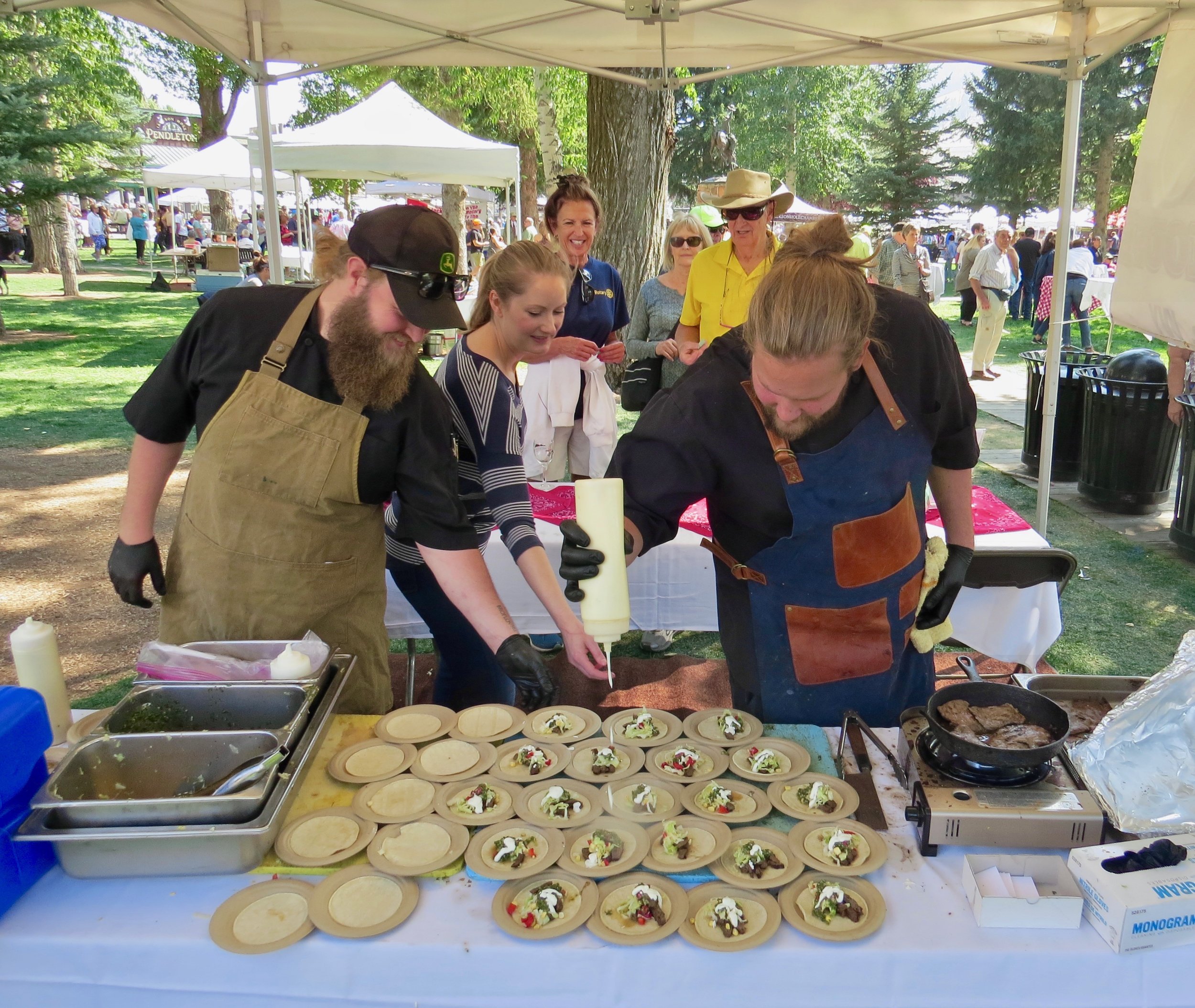Taste of the Tetons, a sampling of cuisine from local chefs and restaurants