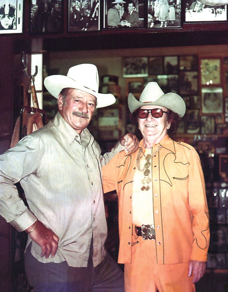 John Wayne and tailor Nudie Cohn