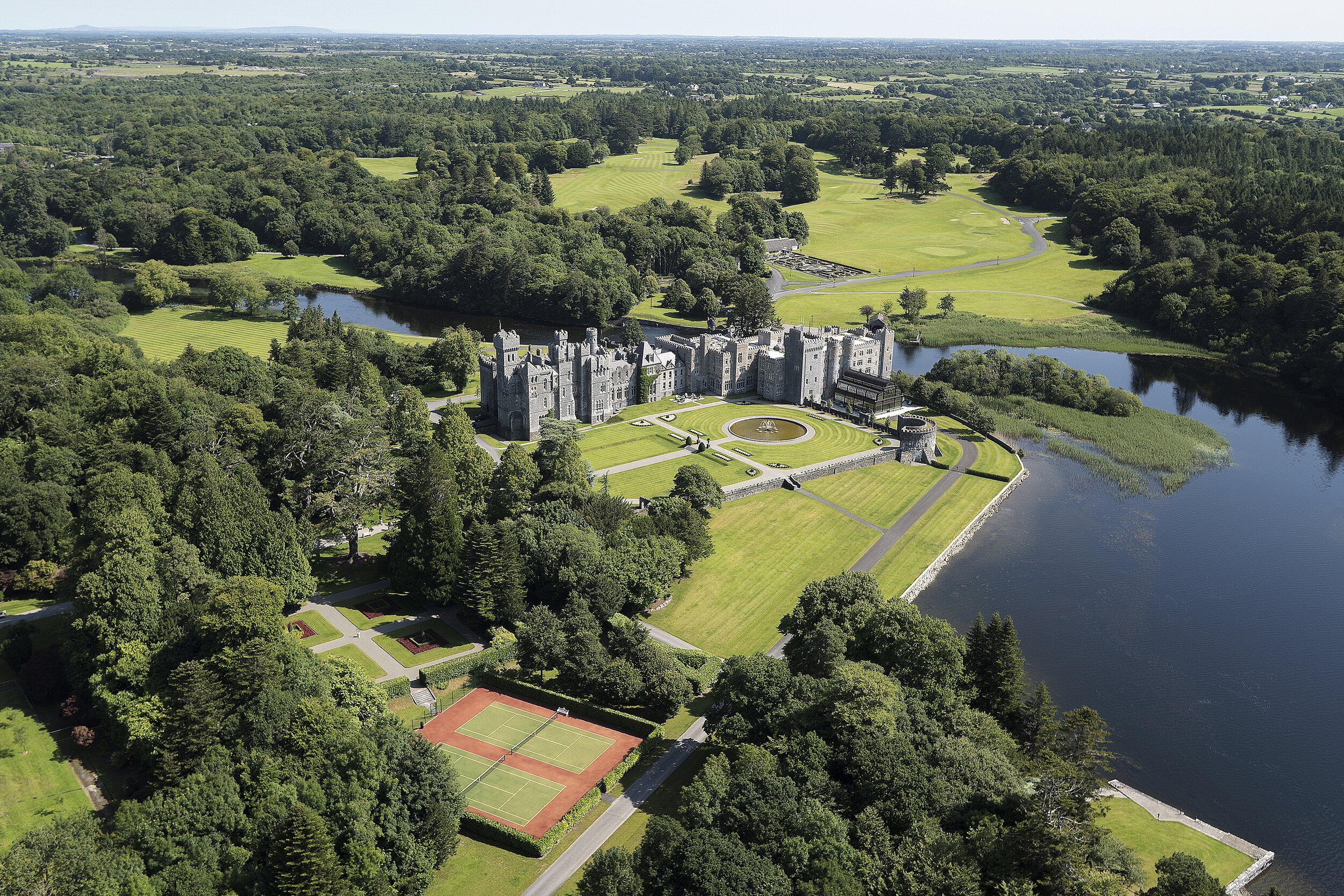 Ashford Castle in the heart of County Mayo in Ireland.