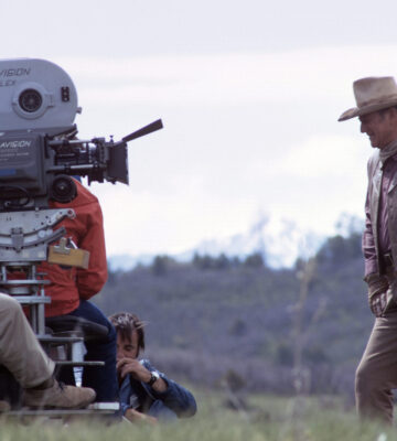 John Wayne in front of camera