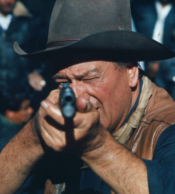 John Wayne with gun